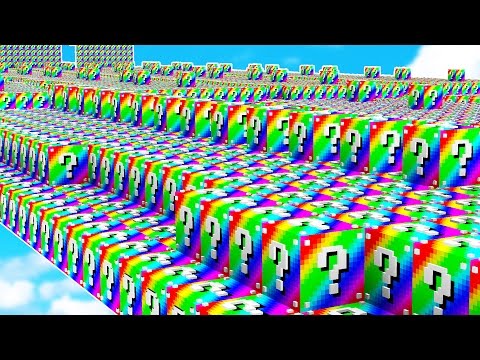 WORLD'S UNLUCKIEST MINECRAFT PLAYER! (Rainbow Lucky Block Race)