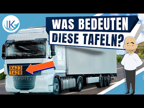 What are the orange signs for when transporting dangerous goods?