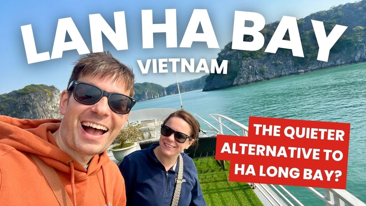 Experience the serene allure of Lan Ha Bay as tourists embark on an unforgettable journey through its pristine waters.