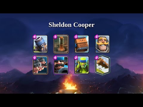 Sheldon Cooper | Mortar, Royal Hogs deck gameplay [TOP 200] | February 2021