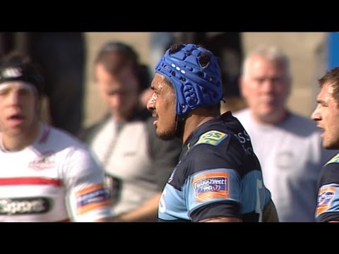 Big Hit from Filo Paulo Cardiff Blues v Edinburgh 6th Oct 2013