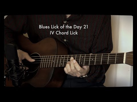 Blues Guitar Lesson "Blues Guitar Lick of the Day 21” A=432Hz IV Chord Lick Hideo Date