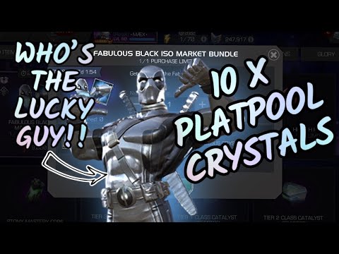 10x FABULOUS CRYSTALS | PLATPOOL OMG! OMG! MARVEL CONTEST OF CHAMPIONS
