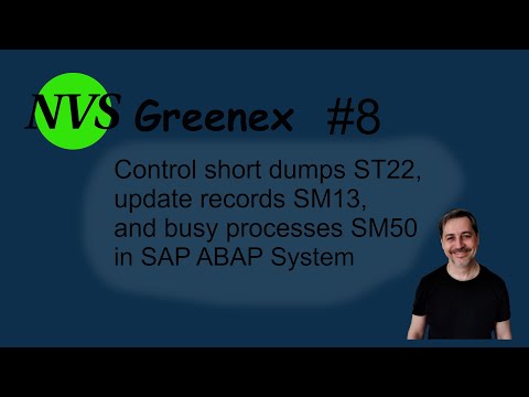 08 NVS Greenex: monitoring of SAP ABAP system