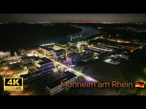 MONHEIM AM RHEIN 🇩🇪 by DRONE - 4K [Ultra HD]