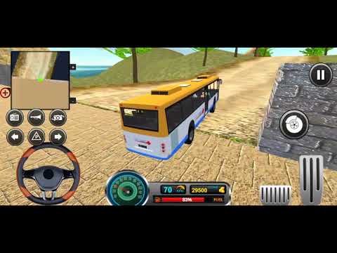 Uphill Offroad Bus Driving Sim 🚌 💥  Gameplay 860 √Driving bus on mountain || Mobile Gameplaystv