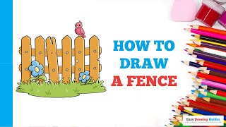How to Draw a Fence in a Few Easy Steps: Drawing Tutorial for Beginner Artists