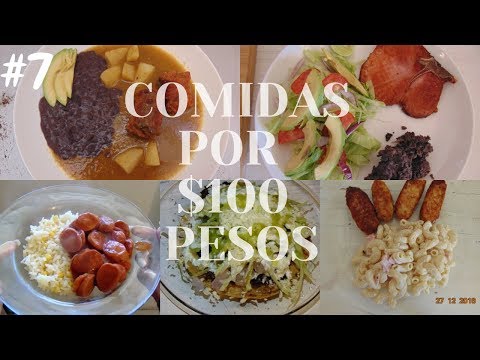 Organiza Tu Menú Semanal: 5 Comidas Por 100 Pesos