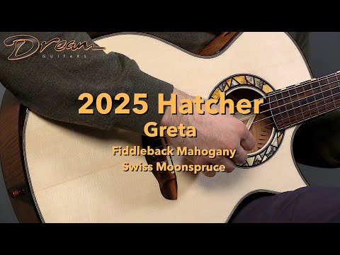 2025 Hatcher Greta 25th Anniversary, Fiddleback Mahogany/Swiss Moonspruce image 26