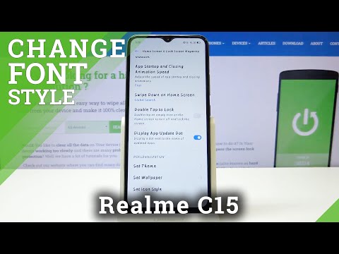 How to Change Font Style in Realme C15 - Pick Text Style