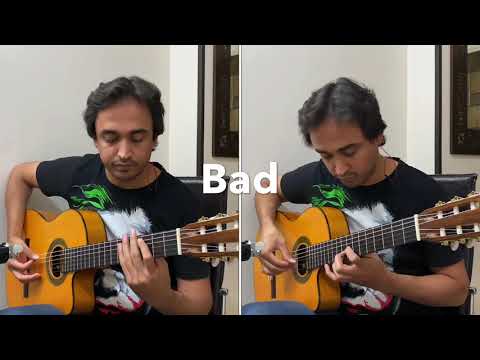 Michael Jackson - Bad - Fingerstyle guitar cover | بد - مایکل جکسون