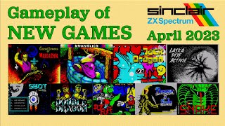Gameplay of New ZX Spectrum games, April 2023
