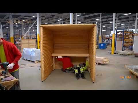 Installing Benches, Backrests, and LEDs in an Auroom Nativa Indoor Sauna Kit