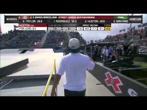 Nyjah Huston Final Run in SLS Final !