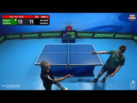 17:30 Vadym Hryban 3 - 0  Anatolii Levshyn West 3 WIN CUP 01.11.2022 | TABLE TENNIS WINCUP