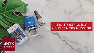 How to Refill Ink for COLOP Printer Round (R30)