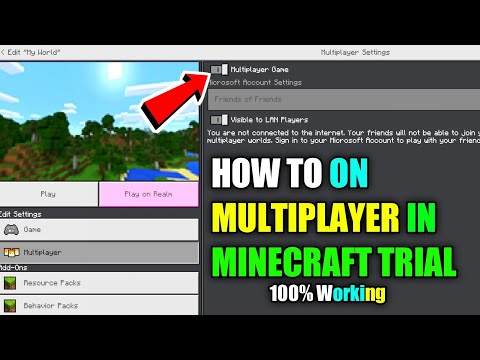 HOW TO PLAY MULTIPLAYER IN MINECRAFT TRIAL