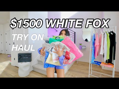 UM.. $1500 WHITE FOX TRY ON HAUL!? (I'm crying lol) | honeybobabear