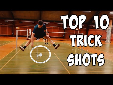 TOP 10 BADMINTON TRICK SHOTS - 2022 🏸😎