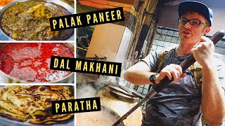 BEST PUNJABI FOOD in Amritsar: DAL MAKHANI + PALAK PANEER at Kesar Da Dhaba 100-Year-Old Restaurant!