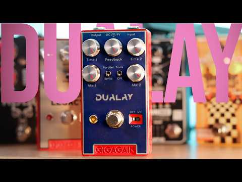 Gigagain DUALAY Demo // Awesome Analog Dual Delay Tones!