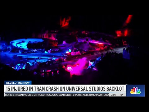 15 injured in tram crash on Universal Studios backlot