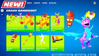 LEAKED SHOP (SPYRO and Crash Bandicoot FULL Bundle Showcase) Fortnite