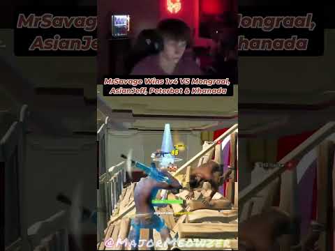 MrSavage Wins 1v4 VS Mongraal, ASianJeff, Peterbot & Khanada