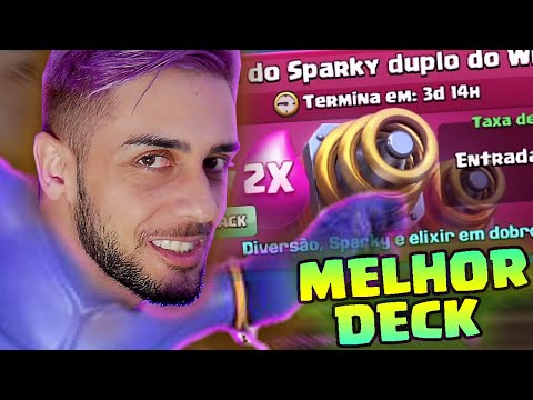 O MELHOR DECK DO DESAFIO SPARKY DUPLO PARA DA RAGE NO CLASH ROYALE