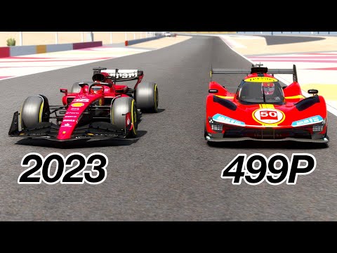 Ferrari F1 2023 SF-23 vs Ferrari 499P - Bahrain Grand Prix