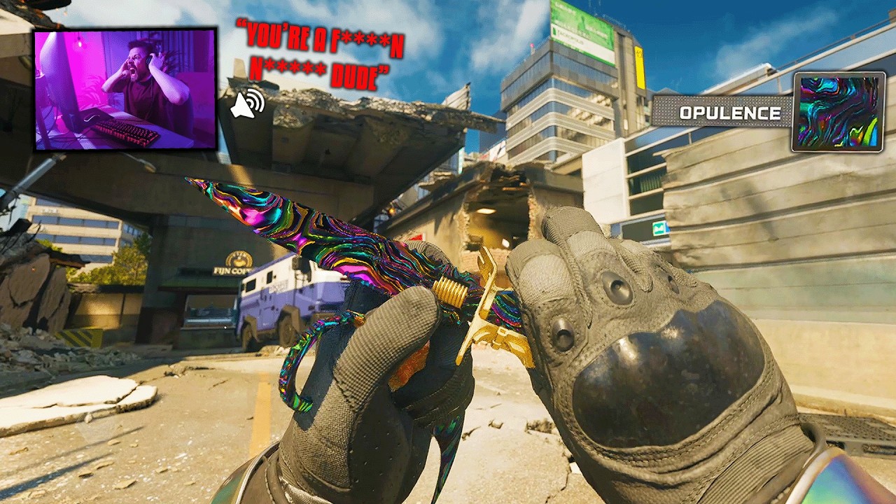 Unlocking the NEW MASTERY CAMO made a RACIST STREAMER CRASHOUT on me