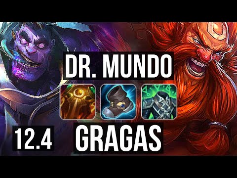 DR. MUNDO vs GRAGAS (TOP) | Rank 3 Mundo, 1.4M mastery, 10/2/4 | TR Grandmaster | 12.4