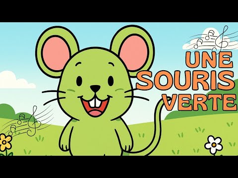 Une souris verte – Comptine française pour bébé et enfants | Les Petits Bidoum