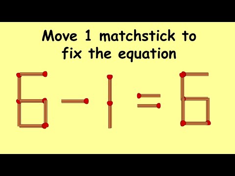 Fix 6-1=6 | Match Stick Puzzles part 24 | Puzzles with Answer | Feed Brain With Prema