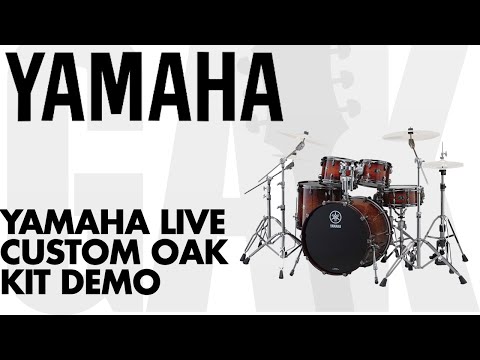 Yamaha Live Custom Oak Amber Shadow Sunburst Yamaha Live Custom Oak Kit Demo Review
