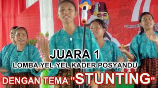 Download lagu Juara 1 Yel-Yel Kader Posyandu (Dengan Tema STUNTING) Kabupaten Ende 2022 mp3