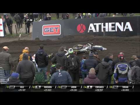 MXGP of Europe Thomas Kjer Olsen & Brian Hsu Crash #Motocross