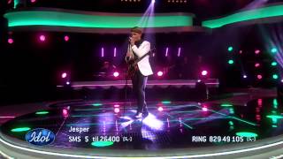 Idol 2014 - Jesper Jenset &quot;Johnny B. Goode&quot; [Chuck Berry - Back to the future inspired]