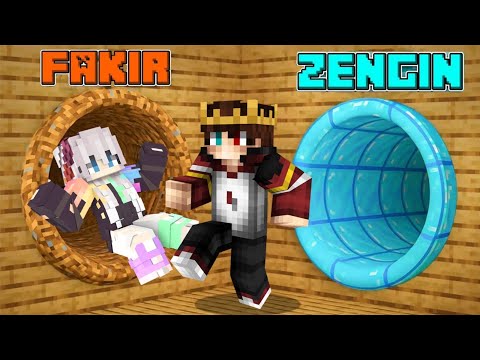 1$ FAKİR GÜVENLİ EV vs 1.000.000$ ZENGİN GÜVENLİ EV - Minecraft