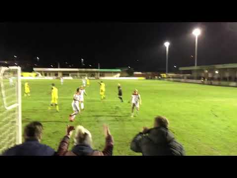Brett Solkhons penalty for Kettering Town against Tiverton Town
