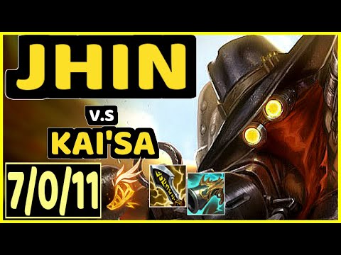 REKKLES (JHIN) vs KAI'SA - 7/0/11 KDA BOTTOM ADC GAMEPLAY - EUW Ranked GRANDMASTER