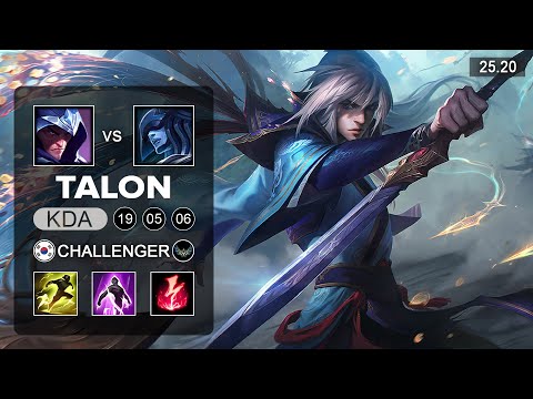 Talon vs Lissandra Mid - KR Challenger - Patch 25.20 Season 15