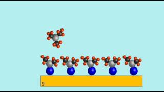 Atomic Layer Deposition (Trimethyl Aluminum + Water) Animation