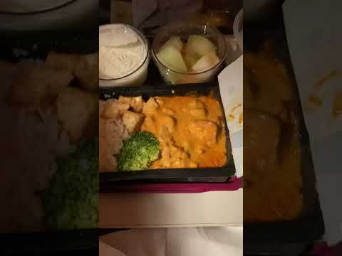 Qatar Airways In-Flight Meal🍴Chicken Curry Rice🇶🇦😋🇰🇷(DOH-ICN)✈️