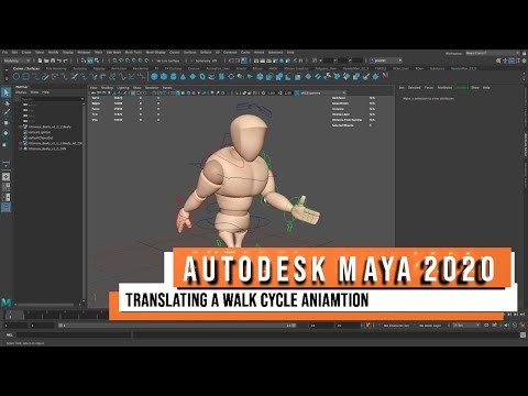 Autodesk Maya 2020 - Translating a Walk Cycle Animation Forward