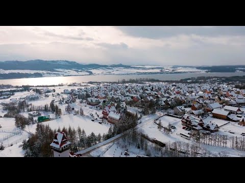 Dom Wczasowy Kazik - z lotu ptaka - Czorsztyn, Kluszkowce