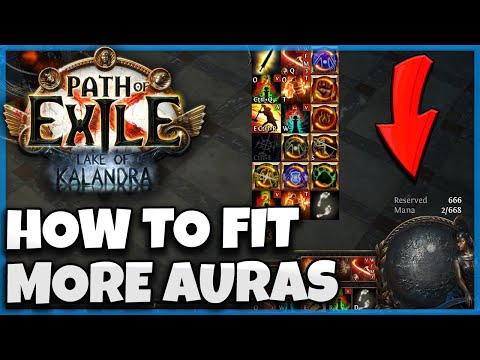 [POE 3.19] How to Fit More Auras and Fix Your Mana Cost! Mana Reservation & Cost Guide