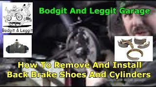 2010 Fiat Panda Back Brake Shoes And Cylinders Bodgit And Leggit Garage