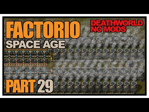 Factorio Space Age - Episode 29 - Nuclear power (finally)! (Deathworld, no mods)