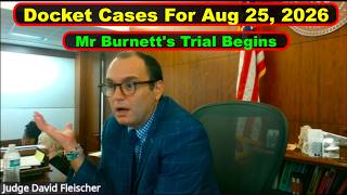Judge Fleischer's Criminal Court Docket August 25th, 2026 - Vikky's Court Watch